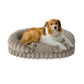 BALANCE Cat Beds for Indoor Cats, Washable Round Cat Bed, Cute Kitten Bed with Anti-Slip Bottom for Kitty and Puppy, 18 Inches, Goat