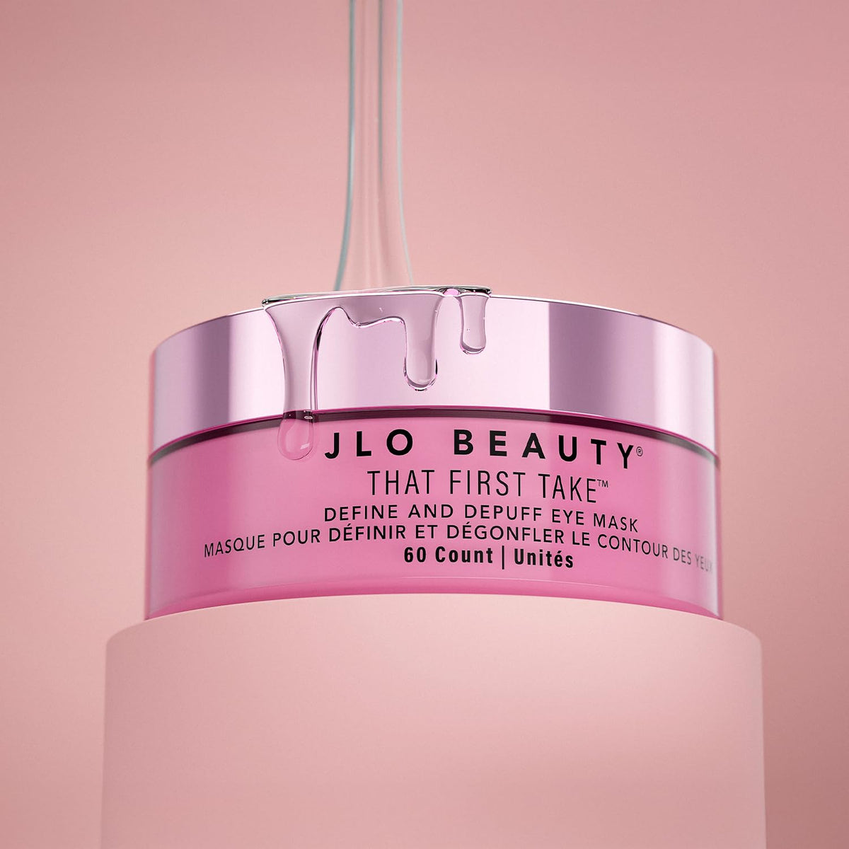 JLO BEAUTY That First Take Hydrogel Under Eye Patches, Peptides, 60 Count | Cooling Hydrogel Patches With Peptides & Hyaluronic Acid Depuff, Hydrate & Brighten Tired-Looking Eyes