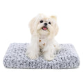 KSIIA Washable Dog Bed Deluxe Plush Dog Crate Beds Comfy Kennel Pad Anti-Slip Pet Sleeping Mat for Large, Jumbo, Medium, Small Dogs Breeds, 41" x 27", Gray