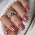 CurvLife Short Square Halloween Glow-in-the-Dark Press On Nails