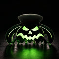 Halloween Ghost Hair Clips Luminous Ghost Hair Claw Clip Dark Style Bat Wing Hair Clip Glossy Acrylic Small Jaw Hair Clips Non Slip Strong Hold Hair Catch Barrette Hair Accessories for Women 1PC
