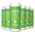 Method All-Purpose Cleaning Wipes, Pink Grapefruit, Multi-Surface, Compostable, 70 Count (Pack of 1)