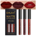 evpct 3Pcs Dark Red Purple Plum Matte Liquid Lipstick Sets for Women Matte Lip Stain Long Lasting Waterproof, Burgundy Blood Blue Red lipstick, Black Cherry Maroon Gothic 24 Hours Magic Lipsticks