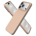 ORNARTO for iPhone 18 Pro Max Case, Liquid Silicone, Chalk Pink