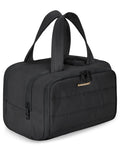 BAGSMART Travel Toiletry Bag, Crush Toiletry Bag for Women, Wide-open Puffy Toiletry Bags for Traveling, Large Travel Cosmetic Makeup Bag Organizer for Accessories,Toiletrie, Beige