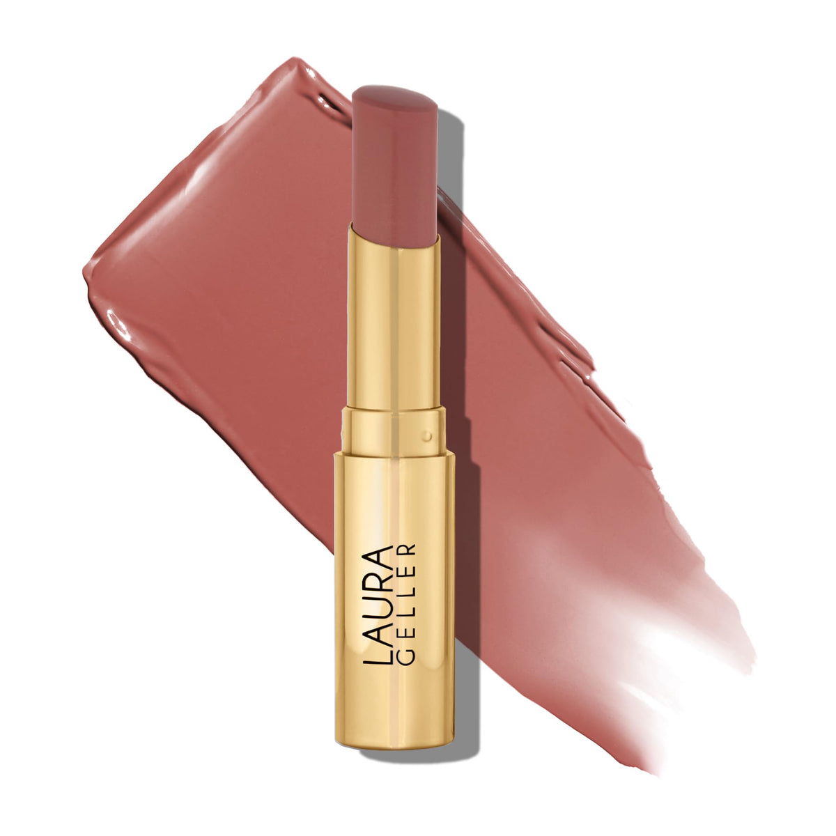 LAURA GELLER NEW YORK Jelly Balm Tinted Lip Balm – Just Peachy – Hydrating Lip Color with Shine Finish – Squalane & Vitamin E – Buildable Sheer to Medium Coverage – Vegan & Cruelty-Free