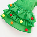 Pet Christmas Tree Hooded Cloak Costume for Cats Small Dogs with a Collar (Christmas Tree with a Collar-Green, S(3-5 lb))