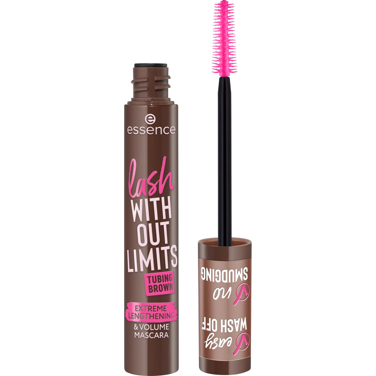 essence Lash Without Limits Extreme Lengthening & Volume Tubing Mascara | (04 | Black) Waterproof Tubing Formula, Smudge-proof, No Clumping, Flexible Wand, Vegan, Cruelty Free, Paraben Free