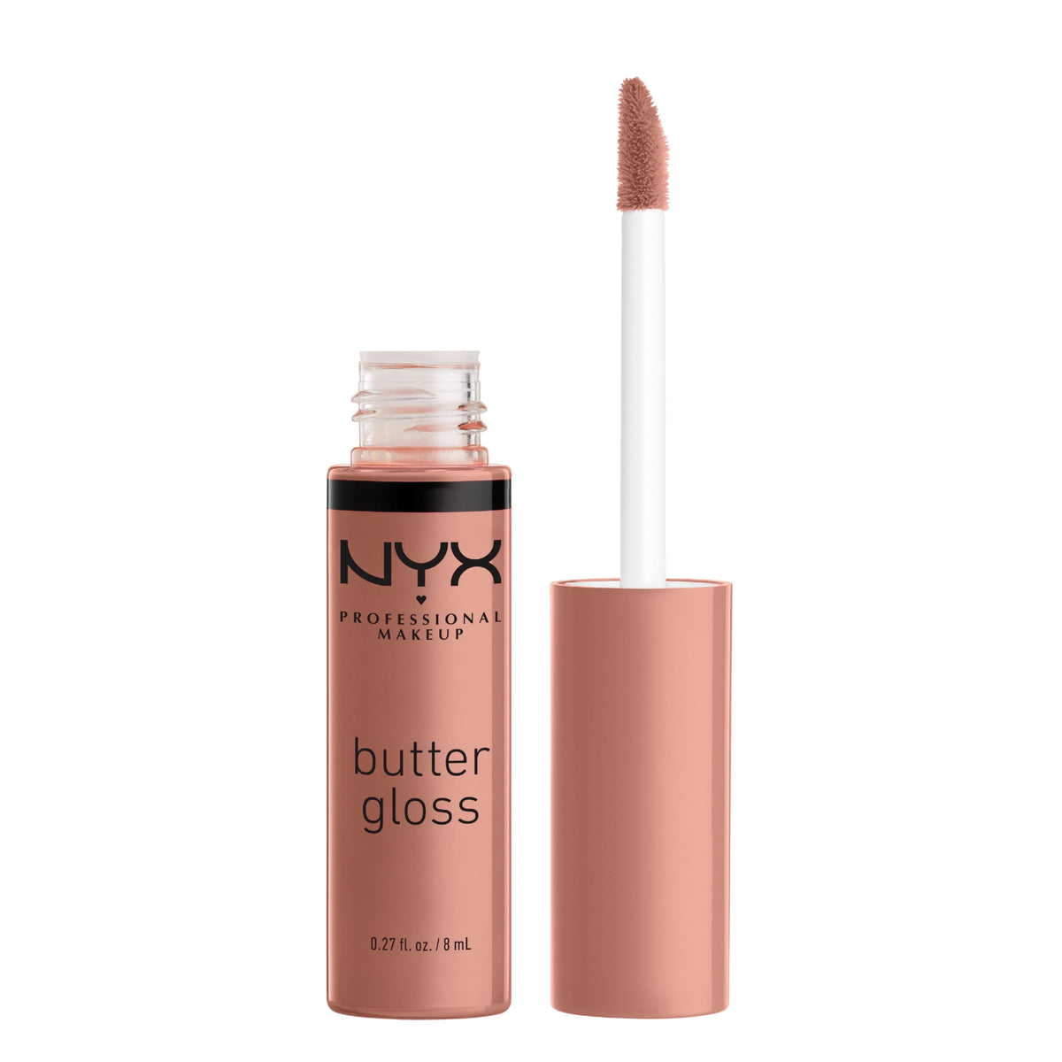 NYX PROFESSIONAL MAKEUP Butter Gloss, Non-Sticky Lip Gloss - Sugar Glass (Clear), Pack Of 3