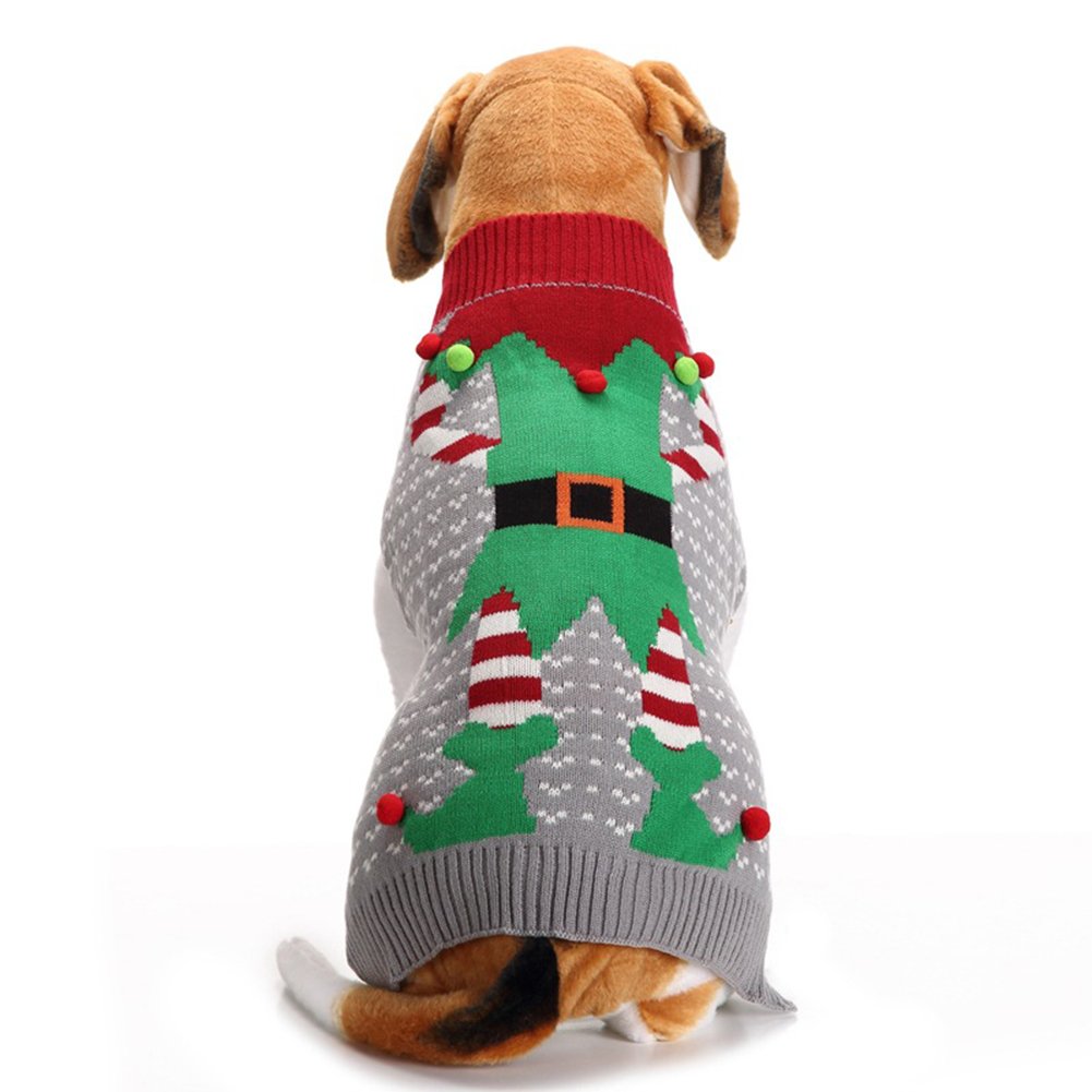Dog Snow Sweater - Snowman Holiday Xmas Christmas Pet Clothes for Small Dog and Cat (Snowman, S)