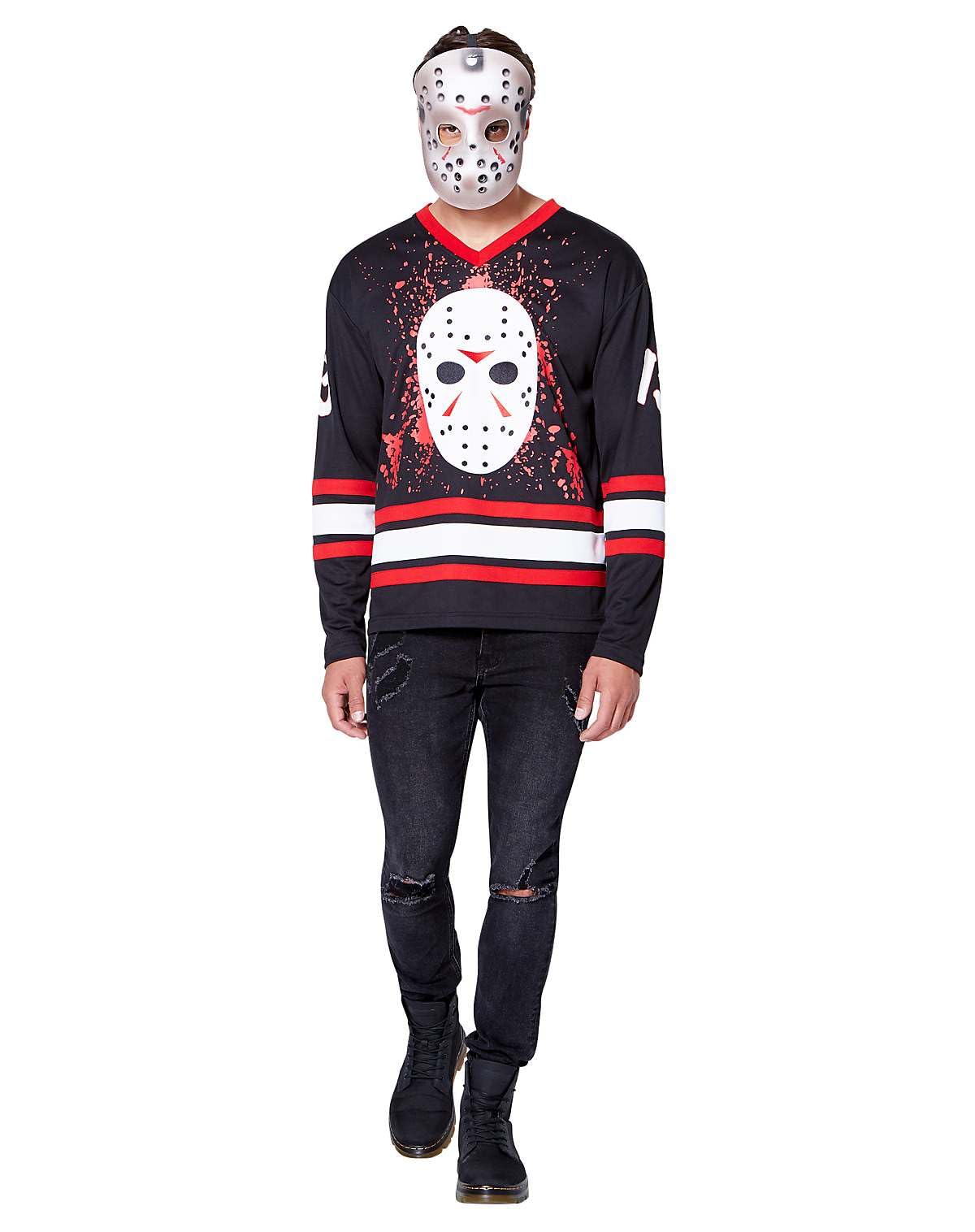 Spirit Halloween Jason Voorhees Hockey Jersey - Friday the 13th