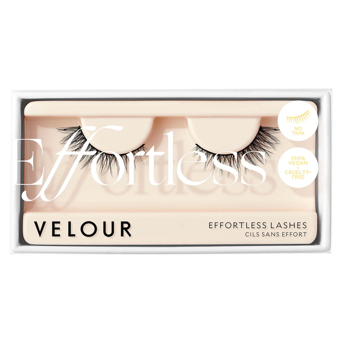 Velour Effortless Lashes, Natural Looking False Eyelashes, Fluffy & Lightweight No Trim Eyelashes, Reusable Fake Lashes For All Eye Shapes, Vegan & Cruelty-Free, Lash Glue not Included (Final Touch)