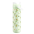POWCAN 26 oz Insulated Water Bottle with 2-in-1 Straw and Spout Lid, Keep Cold 24H, Leak-Proof, Fits in Car Cup Holder, Stainless Steel Water Bottle for Sports, Travel, and School (Cotton Candy)