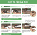 Tick Remover, Tick Removal Tool, Stainless Steel Tick Remover Tool for Dogs/Humans/Cats/Horses, Professional Foam Inserts Tick Remover Set- Includes Tick Tweezers, Tick Fork, Handy Tin, Manual (1 Set)