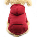 Soft Dog Hoodies for Small Dogs, Warm Fleece Puppy Clothes with Pocket