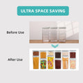 Pop Airtight Food Storage Containers with Lids for Kitchen Pantry Organizing Stackable Container for Cereal Snack Flour Sugar Coffee Spaghetti -12 Pcs(1.2, 2.0, 2.7, 3.3qt)*3