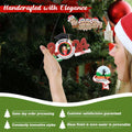 Family of 4 Gingerbread Christmas Ornament Personalized for Grandparents, Kids, Friends