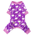 KYEESE Dog Christmas Pajamas for Small Dog Velvet Onesie with Red Snowflake