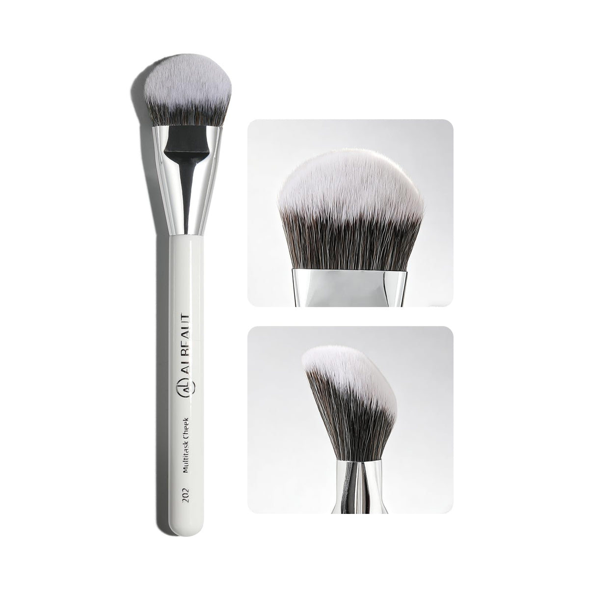 Albeaut Tapered Eye Shadow Brush, Medium Powder Eyeshadow Blending Brush for Crease, Fluffy Eye Makeup Tool for Women and Girls (195 Pro Blender)