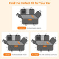 URPOWER Hard Bottom Dog Car Seat Cover, Back Seat Extender for Cars & SUVs
