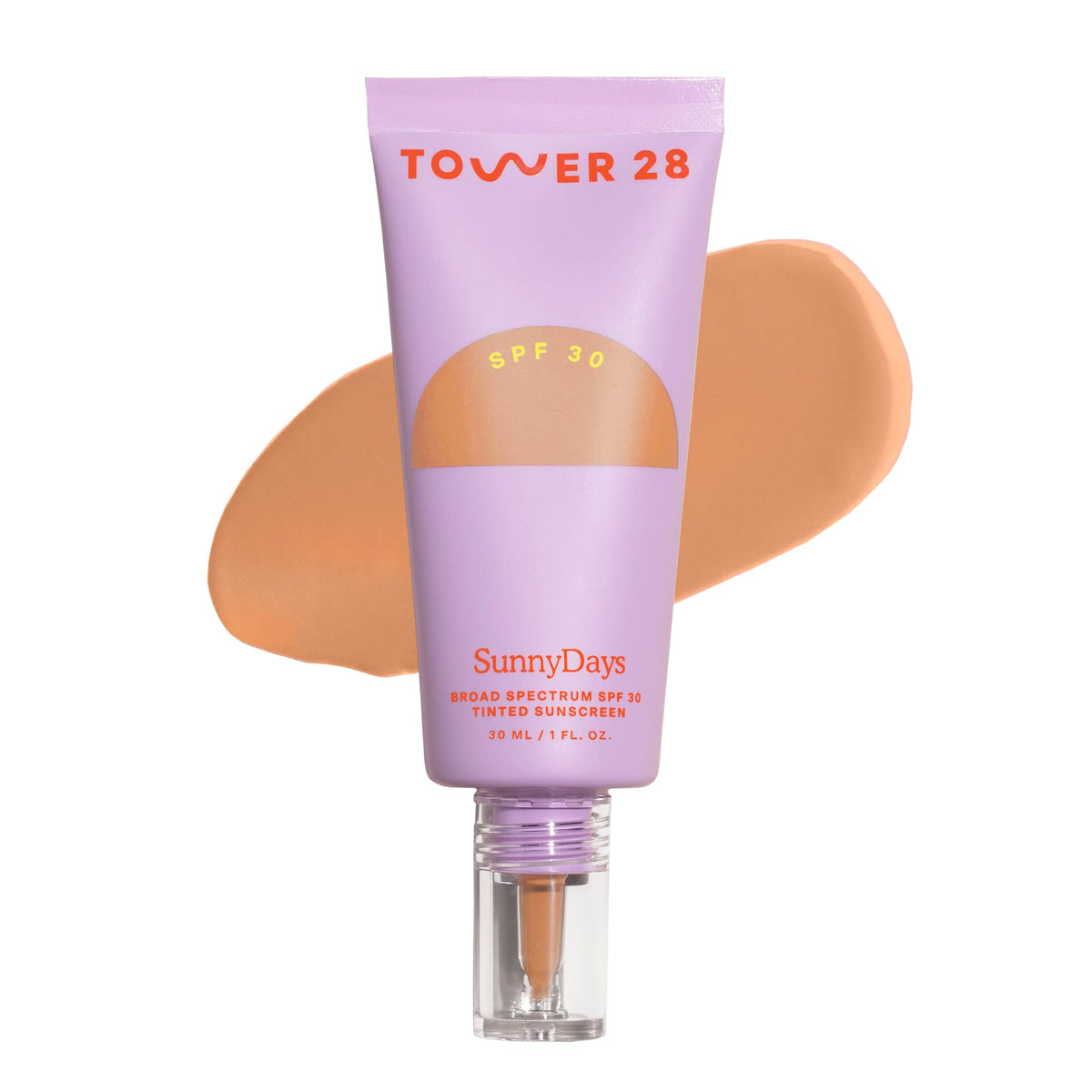 Tower 28 SunnyDays SPF 30 Tinted Moisturizer - 2-in-1 Buildable Coverage Foundation + Mineral Sunscreen for Face - Zinc Oxide, Aloe & Prickly Pear for Sensitive Skin - 15 Light/Warm (1 oz)