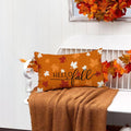 RABUSOFA Rust Orange Maple Leaves Fall Pillow Covers 12x20 Inch