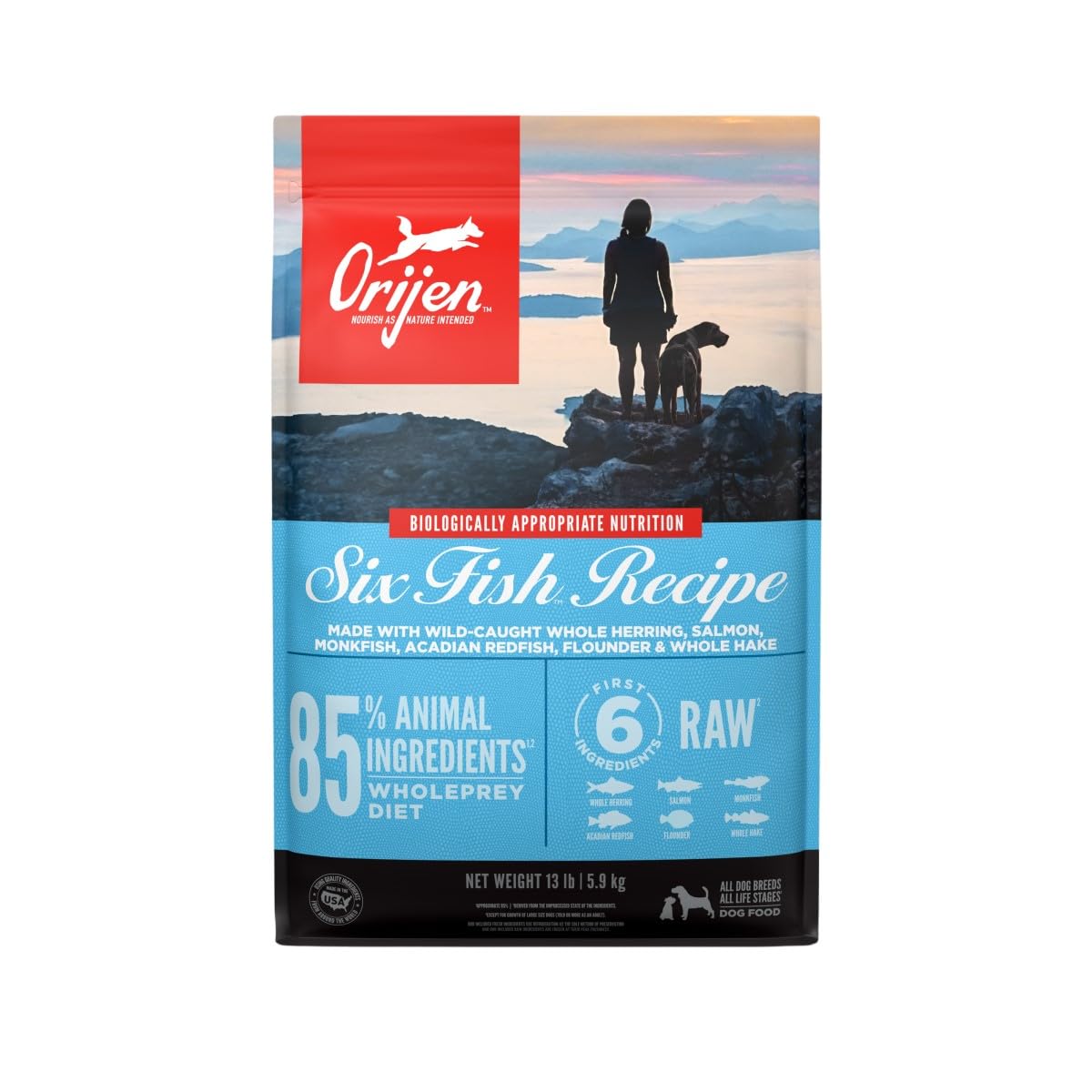 ORIJEN Grain Free WHOLEPREY Dry Dog Food Original Recipe 23.5lb. Bag
