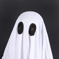 Noubeau Unisex Kid Ghost Costume Girl Halloween Fancy Dress Cosplay Boy White Boo Ghost Cloak Child Spooky Trick-or-Treating(White,3-5 Years)