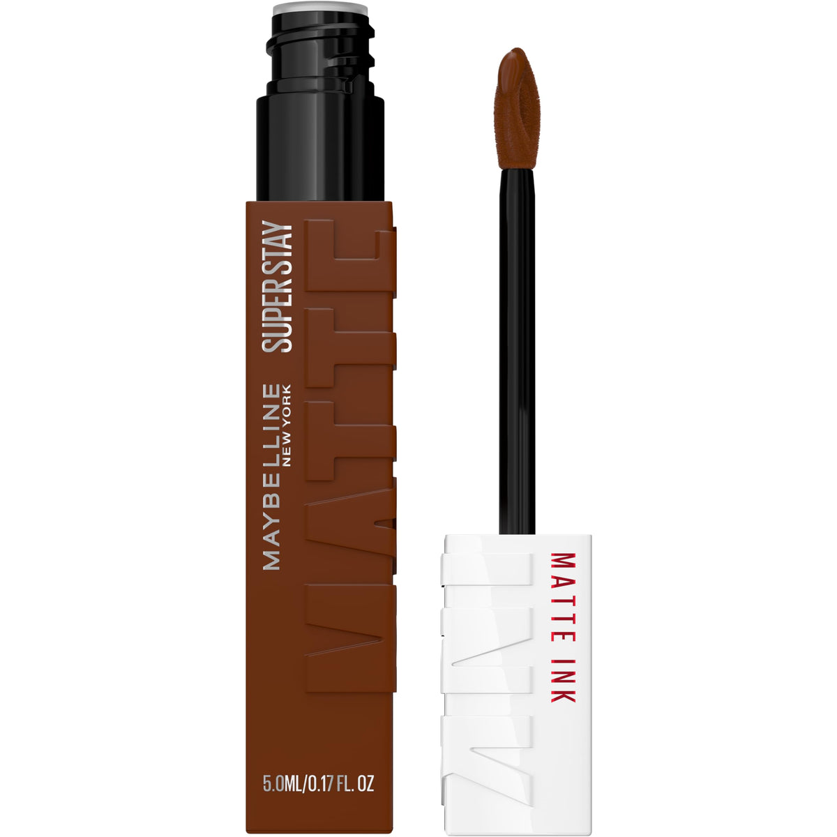 Maybelline Super Stay Matte Ink Liquid Lipstick Makeup, Long Lasting High Impact Color, Up to 16H Wear, Composer, Cherry Brown, 1 Count, Packaging May Vary