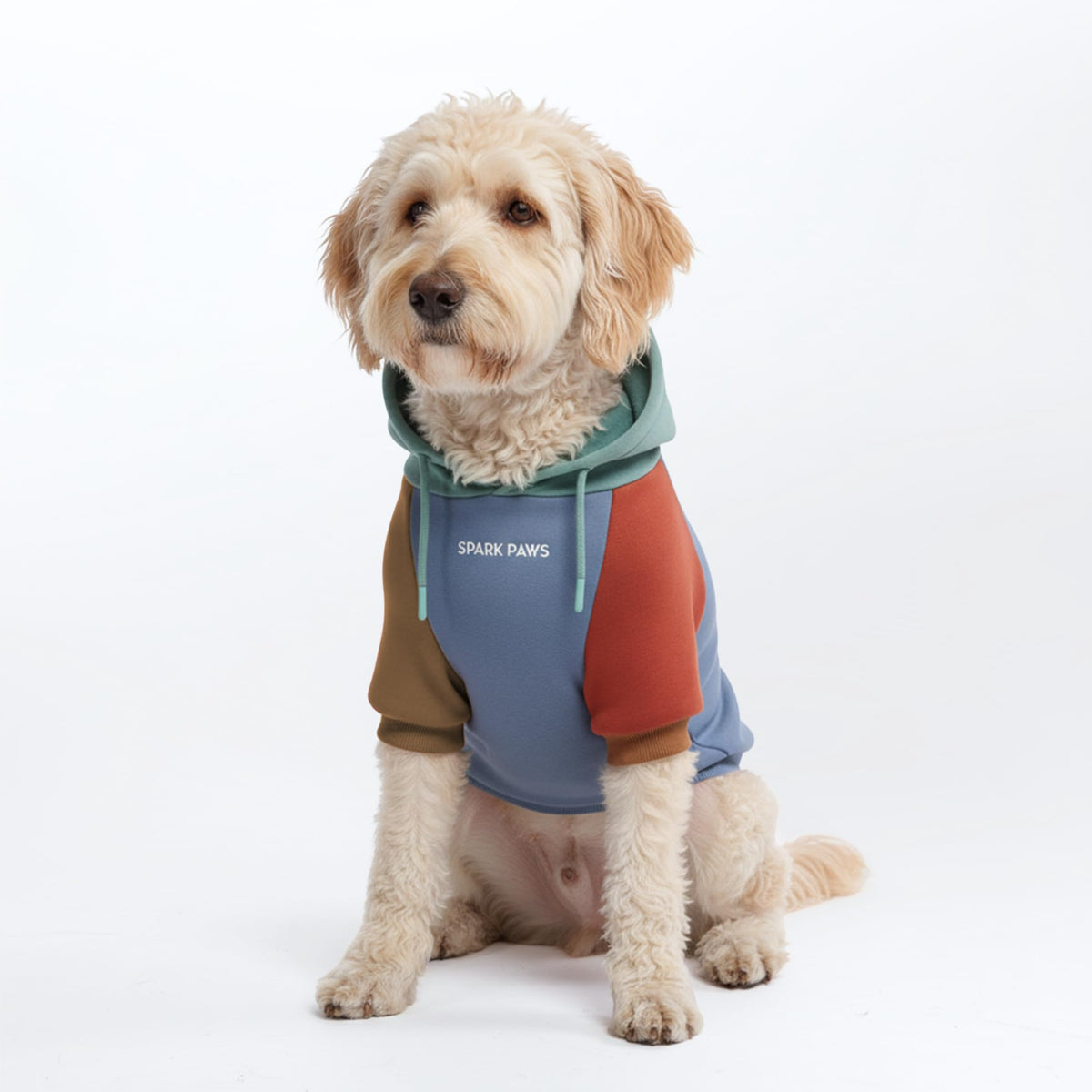 Spark Paws Dog Hoodie – Premium Dog Sweater for Small, Medium, and Large Dogs | Warm Outfits for French Bulldogs, Pitbull, Puppy, Winter Jacket Alternative - Alpine - L