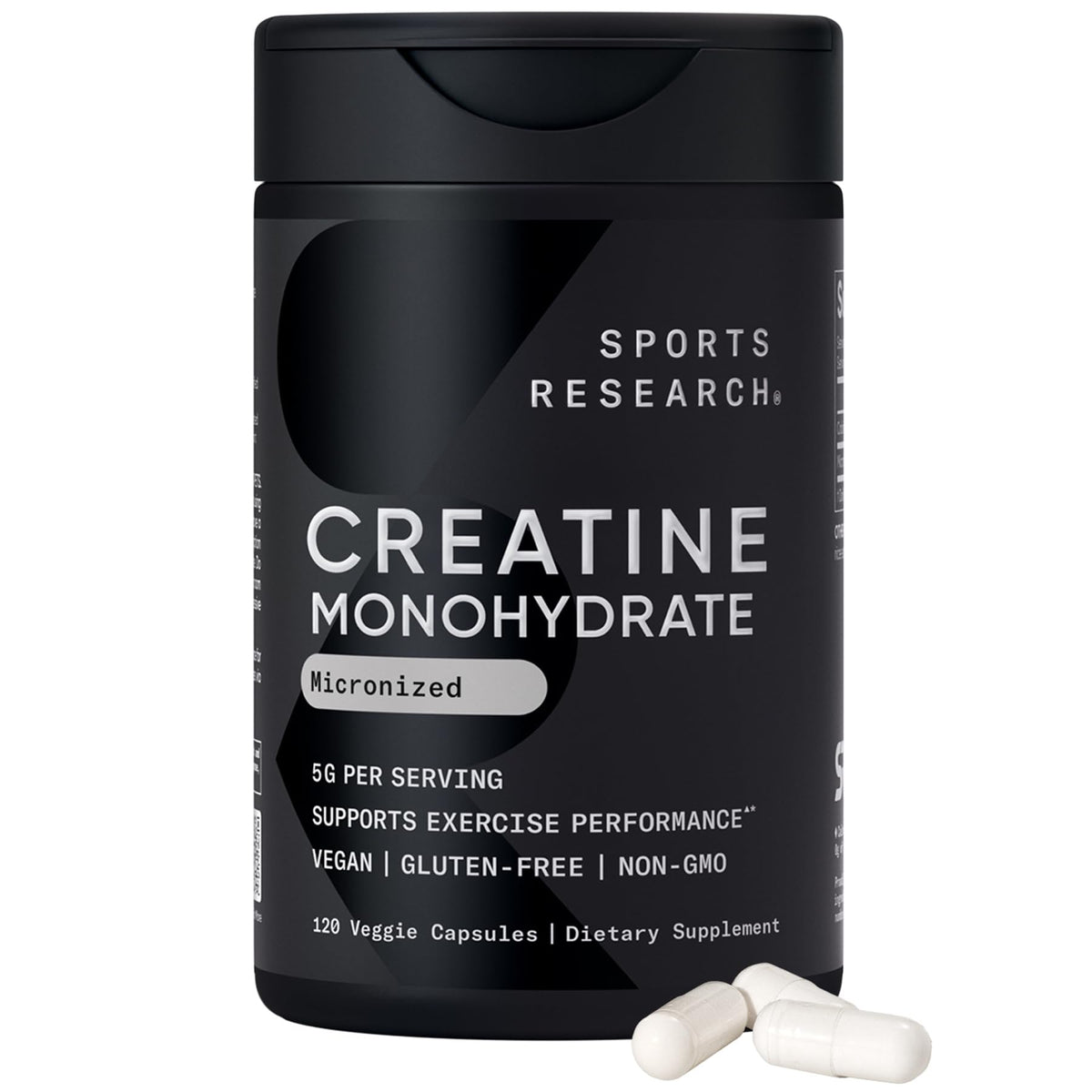 Sports Research® Creatine Monohydrate Powder 5g, Unflavored (100 Servings) | Micronized Creatine Supporting Lean Muscle, Performance & Workout Recovery | Informed Sport, Non-GMO, Gluten-Free