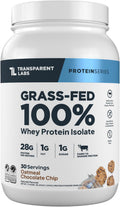 Transparent Labs Grass-Fed Whey Protein Isolate - Naturally Flavored, Gluten Free Whey Protein Powder with 28g of Protein per Serving & 9 Amino Acids - 30 Servings, Chocolate Peanut Butter
