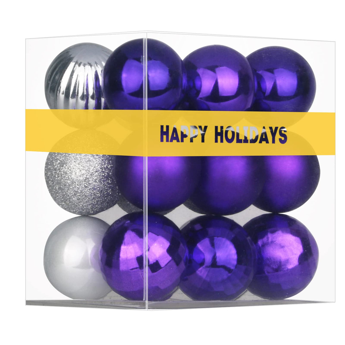 Rose Red 4.0" Large Christmas Balls - Christmas Tree Decoration Ornaments Shatterproof Hanging Balls for Birthday Halloween Holiday Wedding Decorations Set of 4pcs
