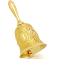 Vintage Brass Hand Bell – Loud Call Bell for Bedside, Dinner, Wedding, Christmas & Holiday Party