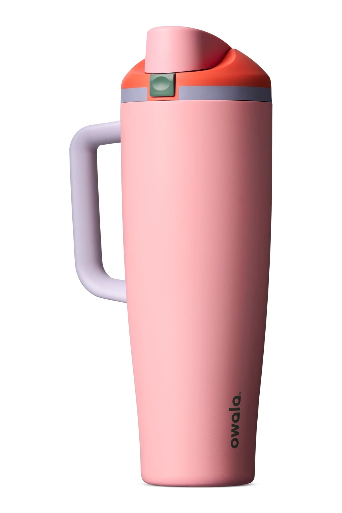 Owala FreeSip Tumbler Insulated Stainless Steel Water Bottle with Built-in Straw and Side Handle, For Travel, Work, School, and Sports, 40oz, BPA Free, Leak Proof, Strawberry Fields