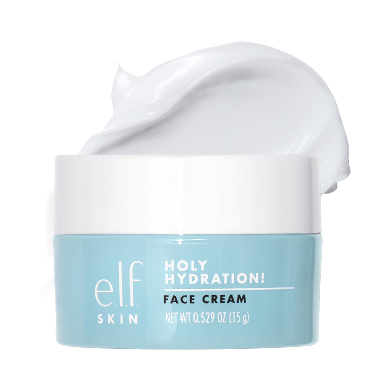 e.l.f., Skin Holy Hydration! Face Cream with Hyaluronic Acid, Fragrance Free, Niacinamide and Peptides, Nourishing Moisturizer