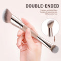KINGMAS Foundation Brush, Dual-Ended Angled Concealer Makeup Brush