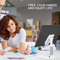 Meetuo 2 Pcs Cell Phone Stand for Desk Adjustable Desktop Phone Holder