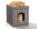 DRATO Outdoor Cat House -Weatherproof Resin Cat Houses for Cats, Durable, Easy Assembly,cat Igloo Outdoor，Durable & Insulated Shelter for Garden, Patio, or Backyard（Black，18.46 * 23.62 * 21.42）