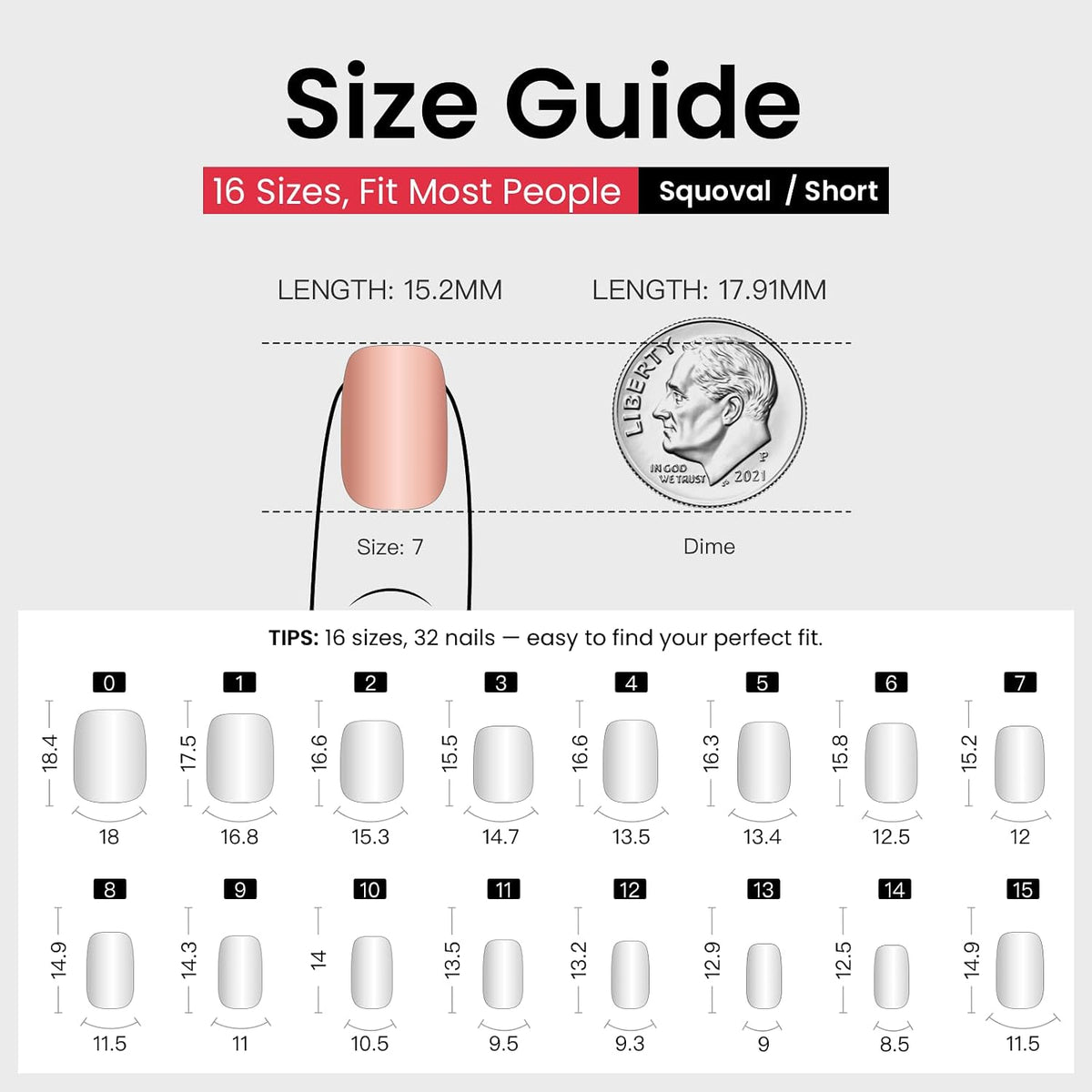 CurvLife Milky White Square Press on Nails Short, Soft Gel Fake Nails with Clean Nude Apricot Design Full Cover False Nails Glossy Nude Glue on Nails Artificial Stick on Nails for Women