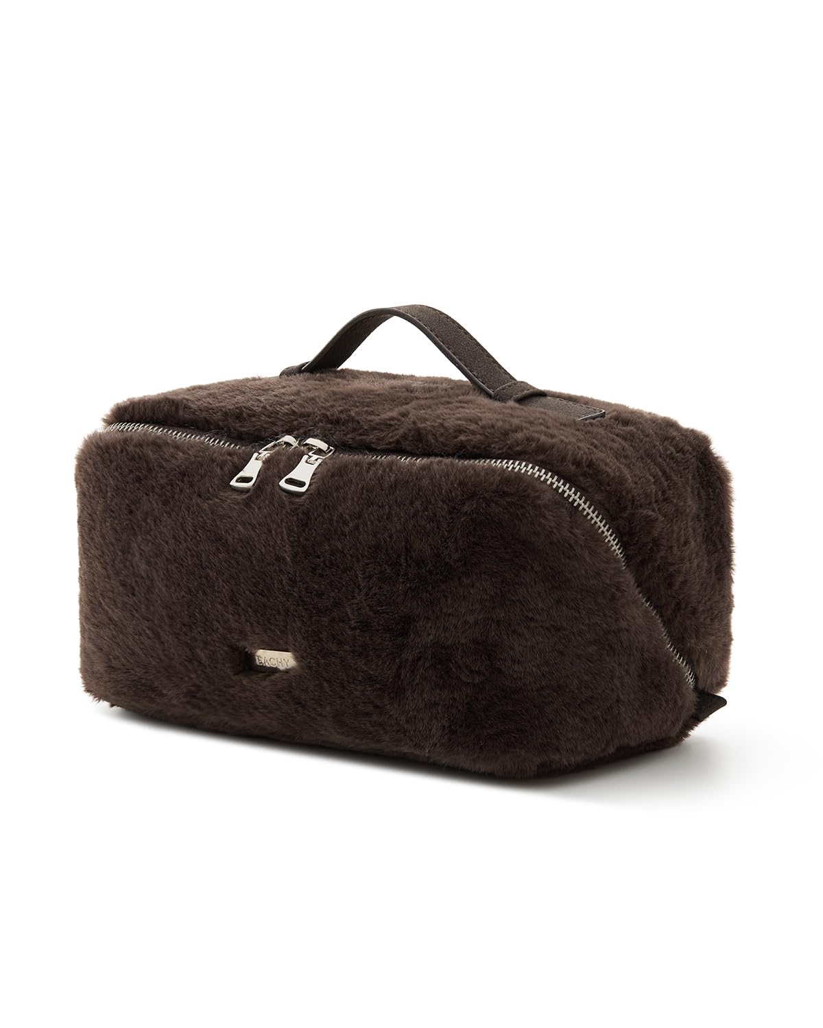 EACHY Travel Makeup Bag, Large Capacity Cosmetic Bag for Women, Waterproof PU Leather, Flat Open Portable Toiletry Bag for Skincare, Brushes & Travel Essentials
