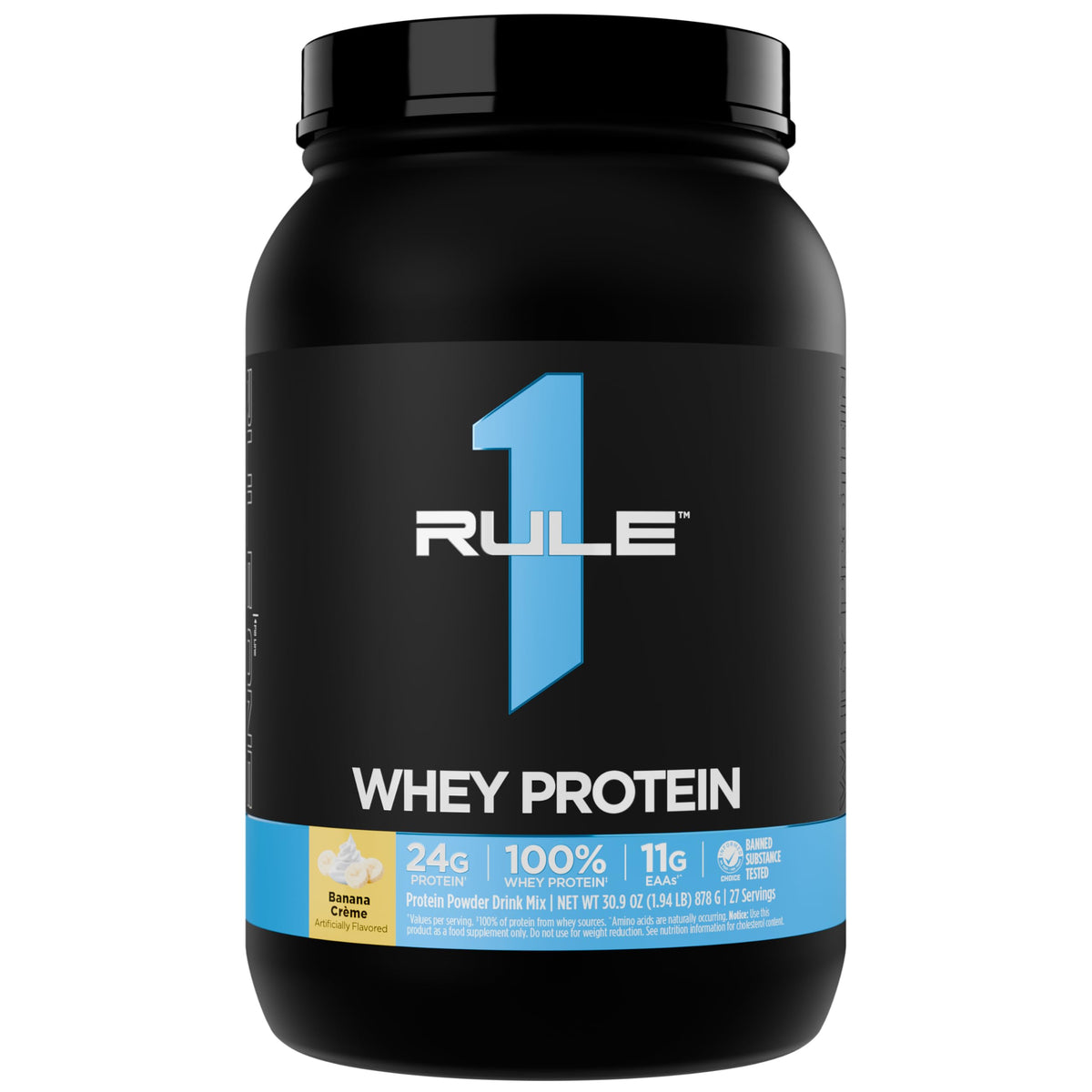 Rule 1 Proteins Whey Protein Powder, Vanilla Ice Cream, 68 Servings | 24g Fast-Acting Protein from All-Whey Sources with Naturally Occurring EAAs & BCAAs for Workout Recovery or Anytime Use