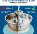 Skyis Pet Fountain Cleaner Tablets 36-Pack Cat & Dog Water Fountain Cleaning Kit Removes Limescale, Mineral Buildup & Biofilm All Brands Compatible Pet-Safe 1 Year Supply