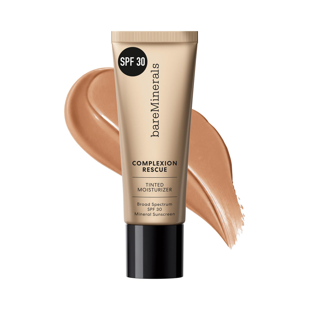 bareMinerals Complexion Rescue Tinted Moisturizer with SPF 30, Hydrating Tinted Mineral Sunscreen with Hyaluronic Acid, Sheer-to-Light Coverage, Multi-tasking, Skincare Infused Makeup