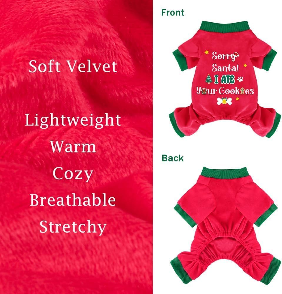 Dog Easter Outfit Pajamas Soft Lightweight Dog Onesie Warm Pet Winter Clothes for Small Medium Large Pet Dogs Cats