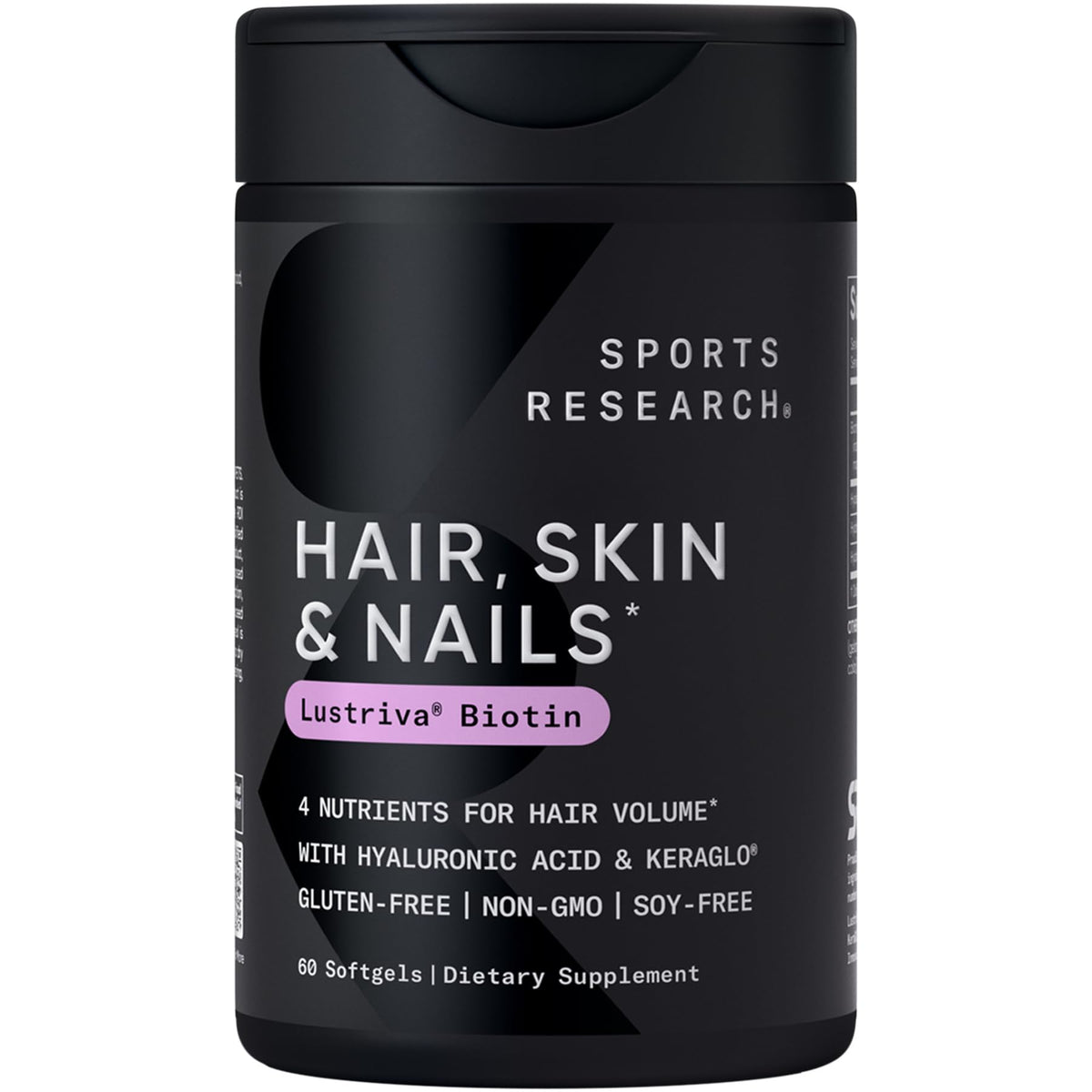 Sports Research® Biotin 5,000mcg with Organic Coconut Oil - Biotin (Vitamin B7) for Healthy Skin and Hair Support* - for Women and Men - Vegan, Non-GMO, Gluten & Soy-Free - 120 Veggie Softgels