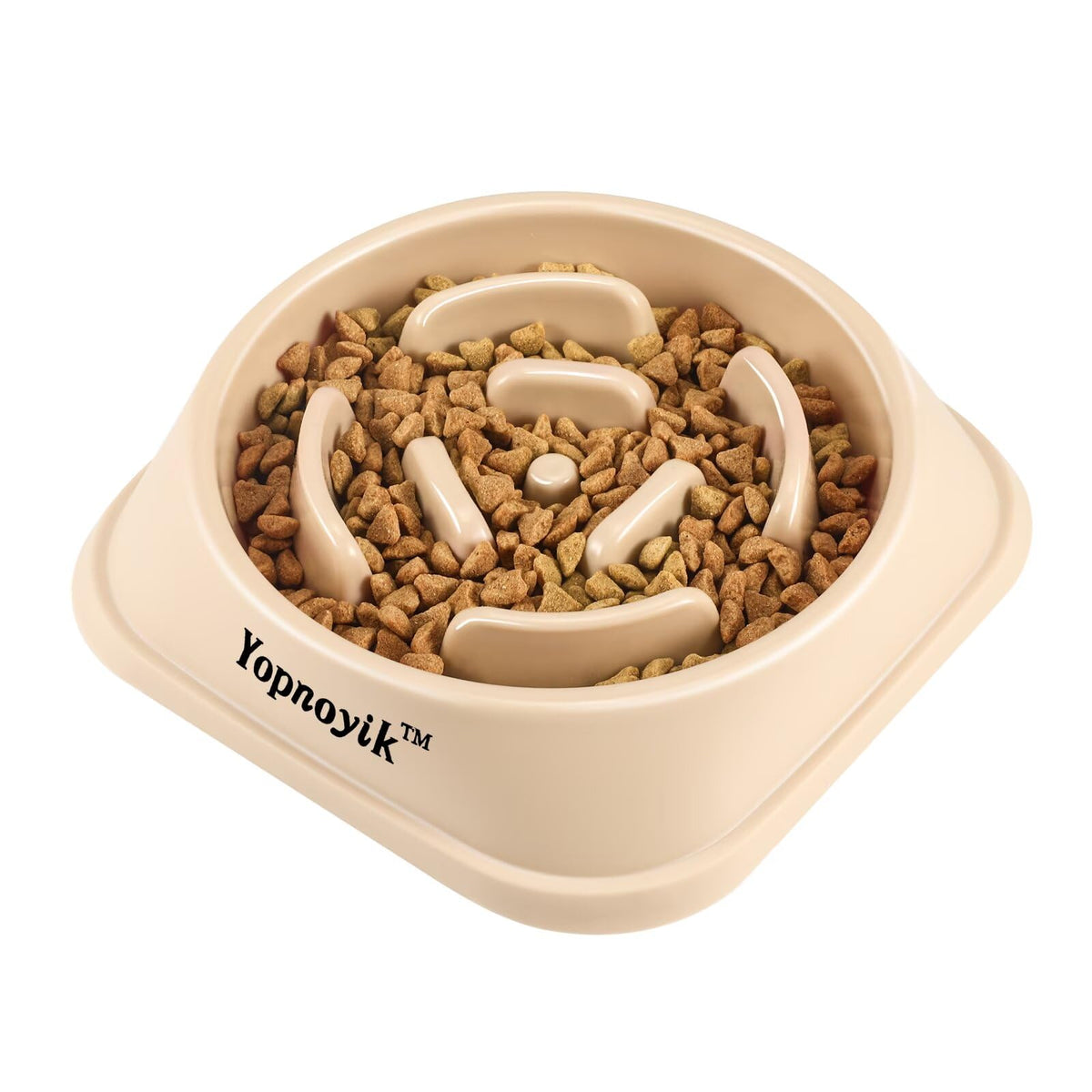 2 Pack Slow Feeder Dog Bowls for Healthy Eating, Non-Slip and Anti-Choking Design, Reduces Bloating & Overeating for Medium Dogs and Cats, Easy to Clean