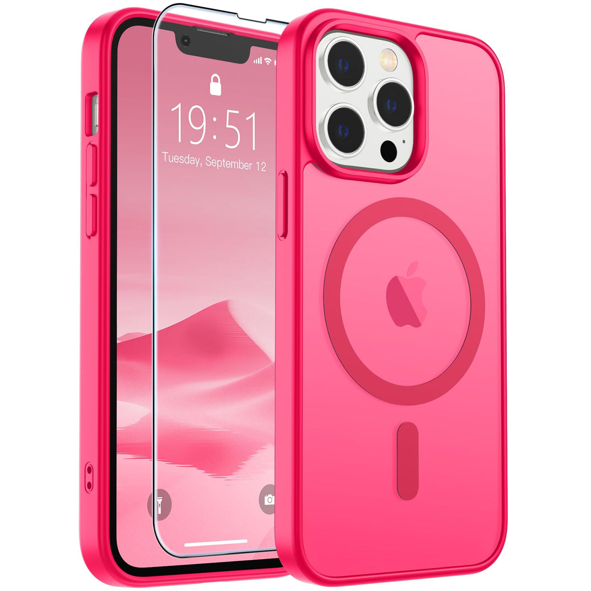 SUPFINE Magnetic for iPhone 13 Case/iPhone 14 Case Black