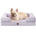 EHEYCIGA Orthopedic Dog Beds Large Sized Dog, Waterproof Memory Foam Pet Bed with Sides, Non-Slip Bottom Large Pet Bed with Washable Removable Cover, Grey