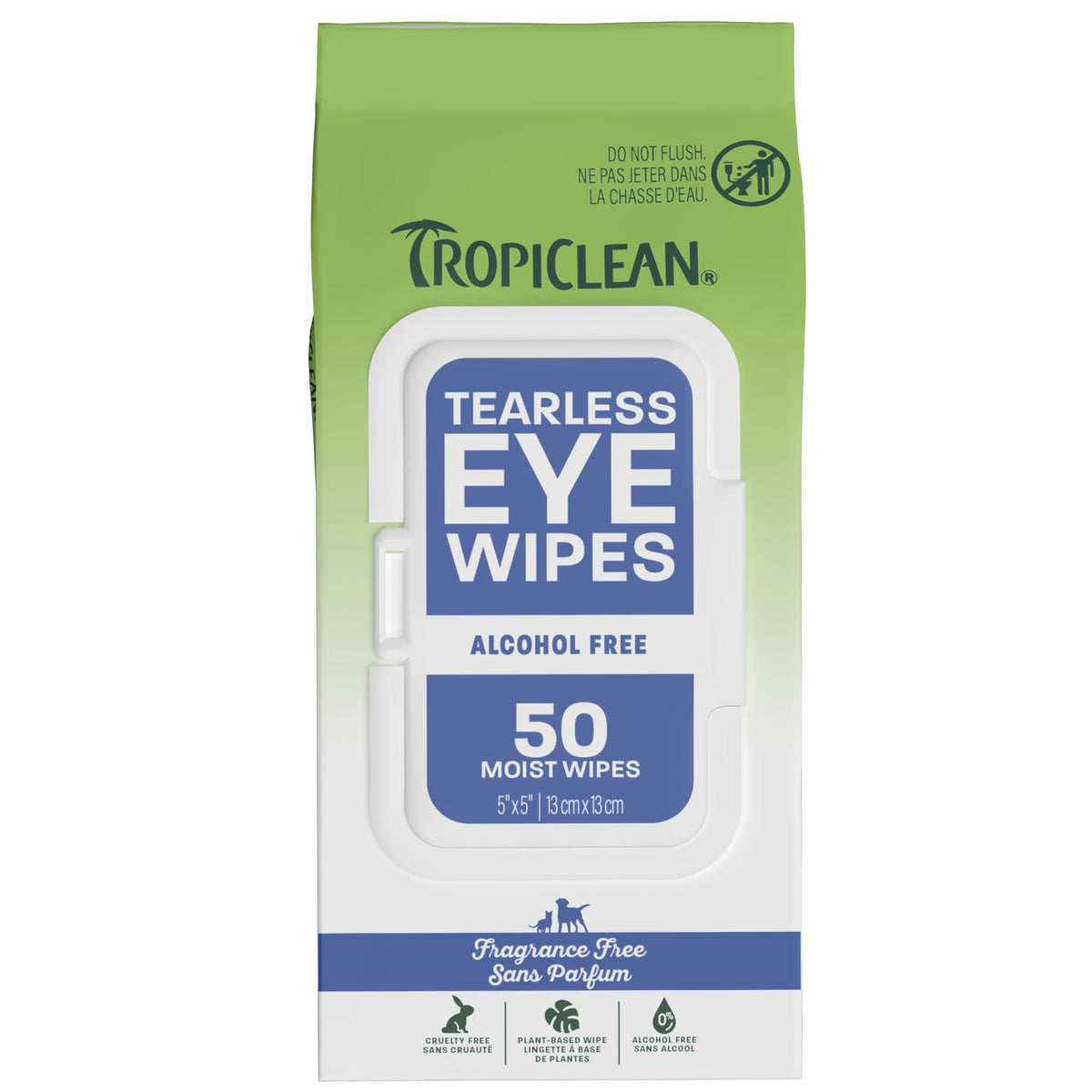 TropiClean Papaya & Coconut Luxury 2-in-1 Pet Wipes, 100ct - Wipes for Dogs & Cats - Gently Removes Dirt, Dander & Smells - for Pet Paws, Face, Body & Bottom - Tropical Papaya & Coconut Scent